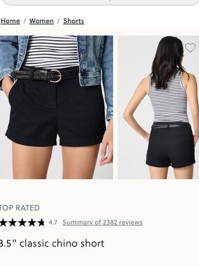 J crew classic chino short